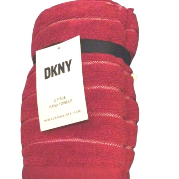 Dkny Bath Dkny Oekotex Standard 2piece Set Hand Towels Red Poshmark